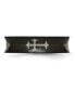 Фото #3 товара Stainless Steel Black IP-plated Cross 6mm Concave Band Ring