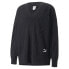 Puma Luxe Sport Oversized V Neck Sweatshirt Mens Black 53801901