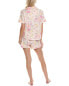 Фото #2 товара Flora By Flora Nikrooz 2Pc Printed Knit Pajama Set Women's