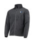 ფოტო #3 პროდუქტის Men's Dallas Mavericks Heathered Charcoal Flanker Full-Zip Jacket