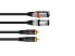 Фото #1 товара Omnitronic 3022522D - 2 x XLR (3-pin) - Male - 2 x RCA - Male - 3 m - Black