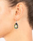 ფოტო #6 პროდუქტის Pear Shape Crystal Drop Earrings (7/25 ct. t.w.) in Fine Silver Plated Brass