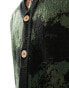 Фото #4 товара Denim Project knitted camo cardigan in green