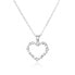 Romantic silver necklace with zircons AGS1239 / 47