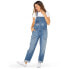 Фото #1 товара Celebrity Pink Juniors Boyfriend Cuffed Medium Wash Demin Overall Size M