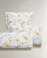 Sunflower print pillowcase