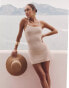 Фото #1 товара 4th & Reckless x Luana Barron sylvie crochet mini beach dress in cream