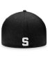 Фото #2 товара Men's Black Michigan State Spartans Dusk Flex Hat