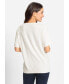 ფოტო #3 პროდუქტის Women's Short Sleeve Lattice Texture T-Shirt