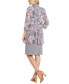 Фото #2 товара Petite 2-Pc. Printed Jacket & Necklace Dress Set