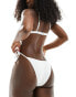 Фото #3 товара Cotton On tie side cheeky bottom bikini in cream lace co-ord