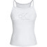 CALVIN KLEIN JEANS Outlined Strappy sleeveless T-shirt Белый, XS - фото #2