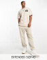 Фото #2 товара Armani Exchange logo joggers in beige mix and match