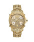 ფოტო #1 პროდუქტის Men's Jet Setter Platinum Series Diamond (3 ct. t.w.) 18K Gold-Plated Stainless Steel Watch, 50Mm