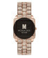 ფოტო #5 პროდუქტის Women's Cristal 18k Rose Gold-plated Stainless Steel Watch, 28mm