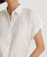 ფოტო #3 პროდუქტის Dolman-Sleeve Linen Shirt