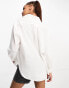 Фото #2 товара New Look linen blend shirt in white