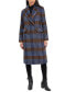 Women's Double-Breasted Notch-Collar Plaid Coat