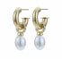 Decent Sinnan Freedom 23140G pearl hoop earrings