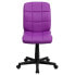 Фото #3 товара Mid-Back Purple Quilted Vinyl Swivel Task Chair