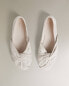 Фото #8 товара Linen ballerinas with knot detail