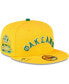 Фото #1 товара Men's Gold Oakland Athletics City Flag 59FIFTY Fitted Hat