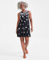 Фото #1 товара Women's Printed Sleeveless Flip-Flop Dress, Created for Macy's