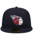 Фото #1 товара Men's Navy Cleveland Guardians Primary Logo 2019 MLB All-Star Game Team Color 59FIFTY Fitted Hat