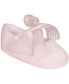 Фото #2 товара Baby Girl Cotton Ballet Skimmer with Sheer Ribbon Tie