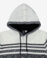 Фото #4 товара Men's Stripe Pattern Hooded Sweater
