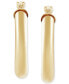 ფოტო #3 პროდუქტის 14k Gold Hoop Earrings (18mm)