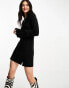 Фото #1 товара & Other Stories knitted mini dress in black