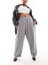 Фото #1 товара ASOS DESIGN Curve scuba turn back hem jogger in charcoal marl