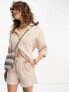 Фото #1 товара Only cheesecloth shorts co-ord in beige