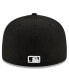 Men's Black Chicago White Sox City Connect 59FIFTY Fitted Hat Черный, 7 7/8 - фото #5