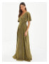 Фото #2 товара Women's Glitter Lurex Angel Sleeve Evening Dress