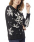 Фото #3 товара Women's Snowflake Crewneck Sweater