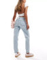 Фото #3 товара Mango mom jeans in bleach light blue