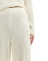 Y.A.S textured high waisted trousers co-ord in cream