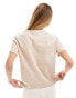 Фото #4 товара Mango premium washed t-shirt in beige