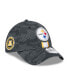 Фото #4 товара Men's Black Pittsburgh Steelers 2024 Sideline 39THIRTY Flex Hat