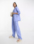 & Other Stories co-ord linen blend blazer in blue