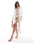 Фото #1 товара Accessorize maxi beach kaftan in cream