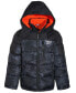 Toddler & Little Boys Quilted Full-Zip Hooded Puffer Jacket Черный, 4T - фото #1