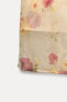 Юбка миди из полупрозрачной ткани с цветочным принтом — zw collection ZARA