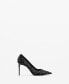 Фото #2 товара Women's Glitter Mesh Heeled Shoes