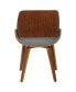Фото #3 товара Fabrizzi Mid-Century Modern Dining Accent Chair Fabric