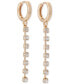 ფოტო #13 პროდუქტის Tri-Tone 3-Pc. Set Crystal & Star Charm Hoop & Threader Earrings