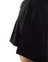 Фото #6 товара ASOS DESIGN tailored high waist seam detail shorts in black