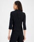 Open-Front Soft Blazer with Cuffed Sleeves